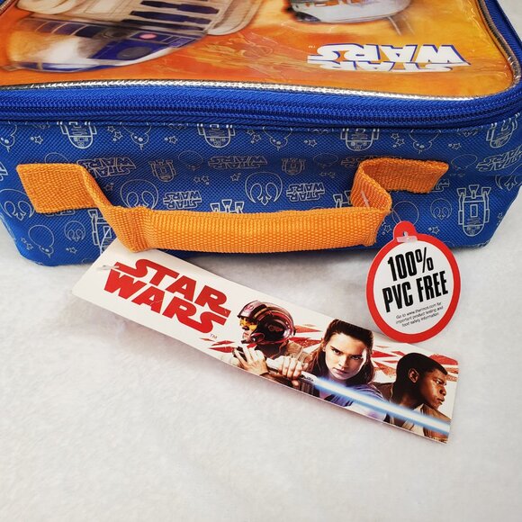Star Wars BB-8 & R2-D2 Kids Lunch Box NWT Thermos Accessories - Picture 3 of 7